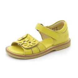 Arauto RAP pigesandal m. blomster gul